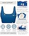 RUNNING GIRL Sports Bras for Women High Support,Molded Cups High Impact Sports Bra for Women Large Bust(3050_Dark Blue_S)