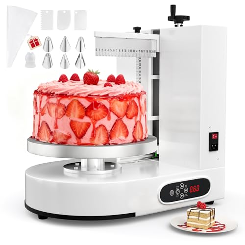 PYY Cake Decorating Machine - 4-12 Inch Automatic Spreading Machine for Cake Frosting 60-320 RPM...