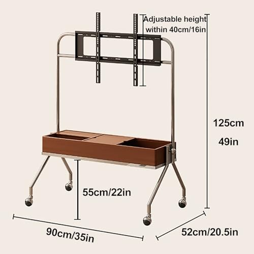 Soporte móvil para TV 40-75 pulgadas con ruedas miniatura 6