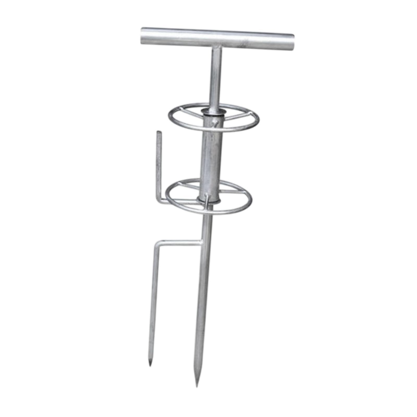 Bothyi Garden Hose Guide Spike,Auxiliary Watering Hose Reel Water Hose Holder Stand Protection Outdoor Water Hose Stakes for Outside, Metal Turntable