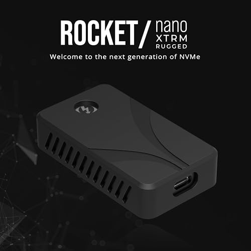 Image of SABRENT Rocket Nano XTRM Rugged 1TB External SSD - Thunderbolt 3 Certified | 2700MB /s | IP67 Waterproof & Dustproof | Shock Resistant | USB 3.2 Gen 2 | Mac, PC, Linux (SB-XMNW-1TB)