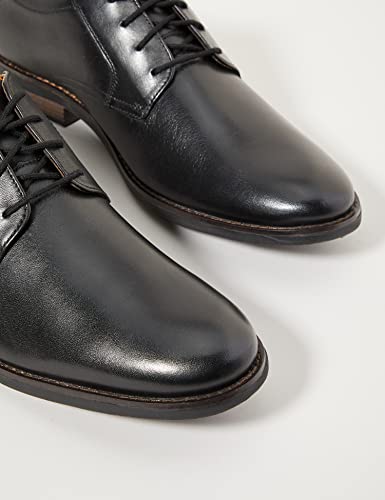 Clarks Men's Becken Lace Brogues, Black Leather, 10.5 US