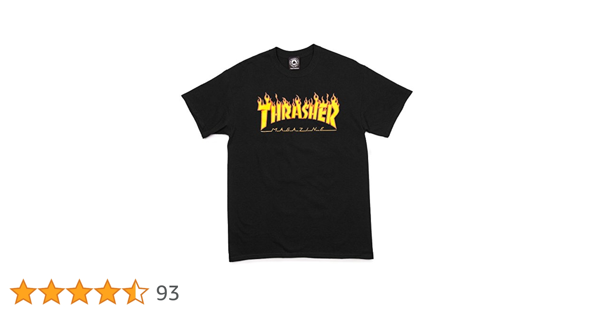 THRASHER 炎ロゴ Tシャツ 黒 Amazon | スラッシャー 炎 Tシャツ - ブラック US サイズ: Large