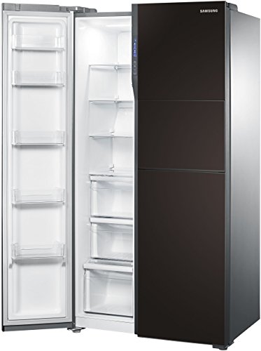 Image of Samsung 591 L Frost Free Side-by-Side Refrigerator(RS554NRUA9M /TL, Wine Glass Mirror Finish)