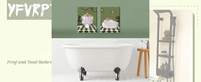 Watch Funny Bathroom Wall Art Prints Cute Frog and Toad Decor on Amazon ...