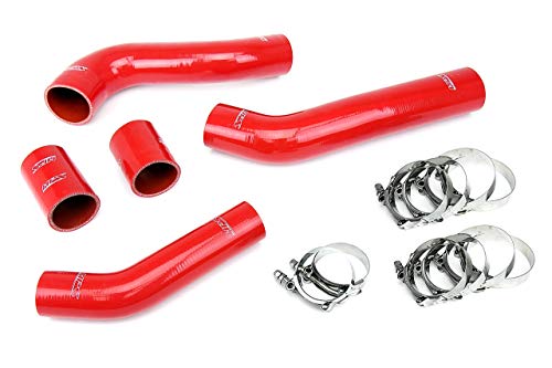 HPS 57-1228-RED Red Silicone Intercooler Hose Kit