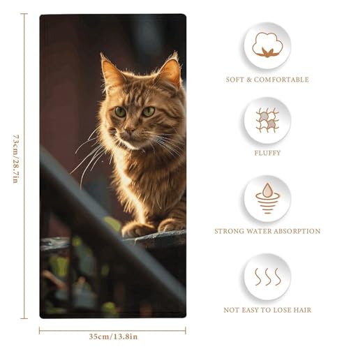 Serviette de bain chat durable et absorbante en textile premium haute performance - 3