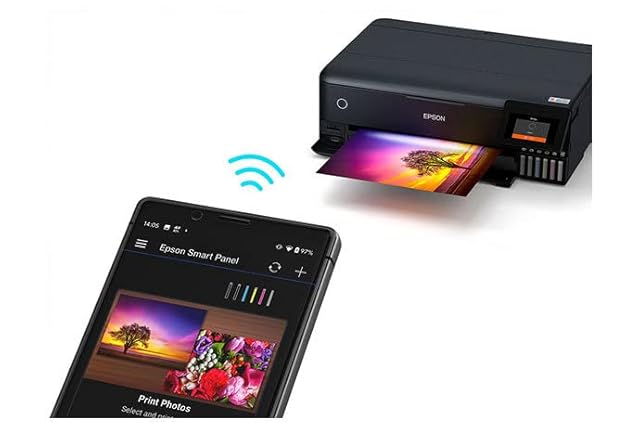 Epson Colour Ecotank L8180 Multifunction A3+ Inktank Photo Printer, Black view 2
