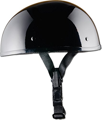 Crazy Al's Worlds Smallest Dot Helmet In Gloss Black With Out Visor Size Large #TOP2