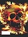 Produktbild On-Fire Skull cover ruled notebook with 154 cream color matte pages 8.5*11 in: Paperback with 2022 Calendar, TO-DO-List pages & 22 coloring images. (11skulls, Band 38)