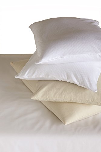Image of Bucky Natural Bedding Collection, Duo Quilted Pillow Cover, 20x15 inch, Quilted White
