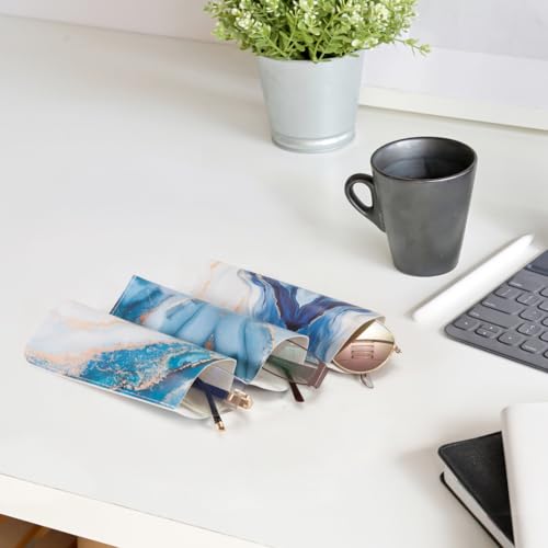 Image of TRIUMPH VISION Reading Glasses Pouch Eyeglass Sleeve Soft Case Slim 3 Pack | Alternative to Bulky Case Lightweight,Neoprene Lined Padded Protect Optical lens Slip in, Cute Pattern Portable for Daily Use