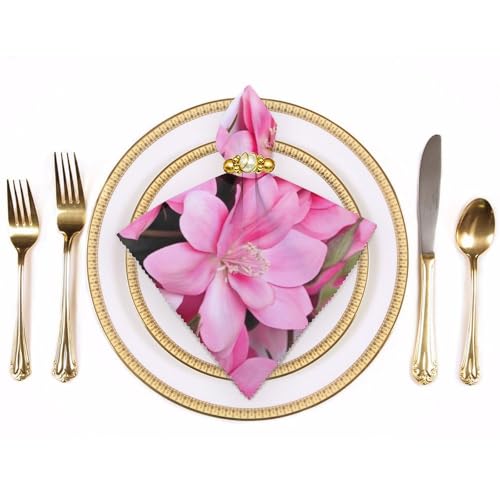 Servilletas de Tela Flores Hermosas 4 Piezas miniatura 3