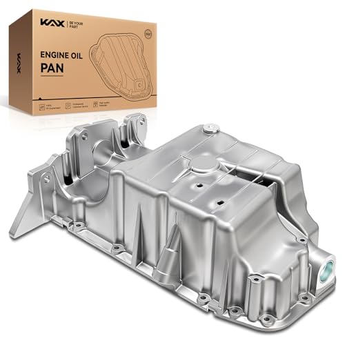 Image of KAX GMP62A Engine Oil Pan Fit for Chevrolet Cruze 1.8L 2011-2015, Chevrolet Sonic 1.8L 2012-2018, Chevrolet Cruze Limited 2016, Saturn Astra 2008, with Drain Plug