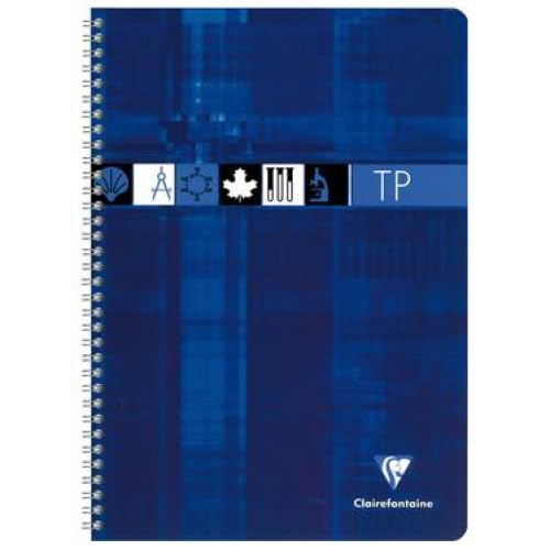 Lot de 10 Cahier Travaux Pratiques Metric 24x32, 80p./40 feuilles 90 g/m² / 125 g/m² reliure intégrale, Séyès / uni