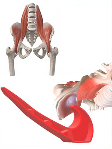 THERANUB Hip Lever Iliacus Release Tool Tight Hip Flexors Deep Massage Psoas Pressure Iliopsoas