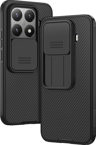 AROYI Funda Compatible con Xiaomi 15T, Tapa Deslizante para la cámara Funda para Xiaomi 15T (6.83') - Negro