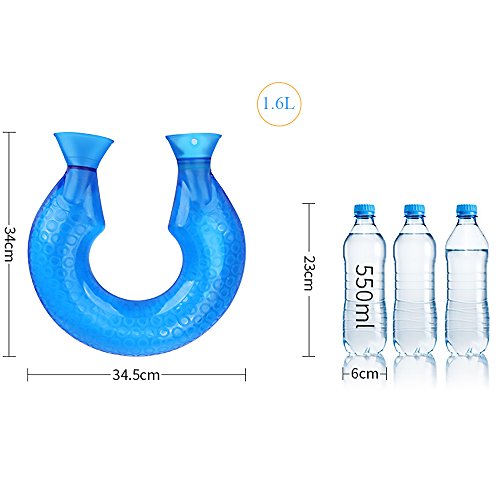 U Forma Borsa d'acqua Calda Cervicale in Gomma con...