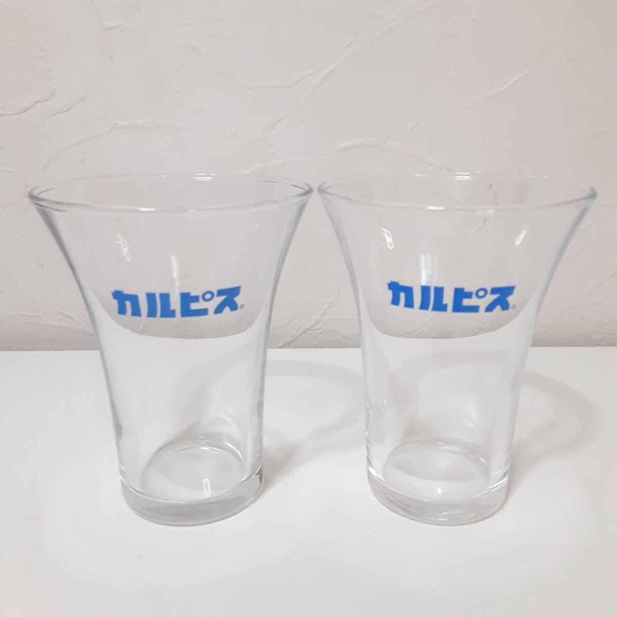 Amazon | カルピス 朝顔グラス 2個セット 昭和レトロ | ノーブランド