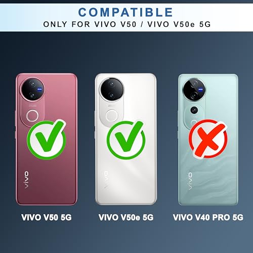 Image of CEDO Backcover for Vivo V50 / V50e / Vivo T4R / iQOO Z10R (5G) | Camera Protection Bump Shockproof Edge | Ultra Hybrid Transparent Acrylic Clear TPU+PC Hard Backcase Cover (Black)