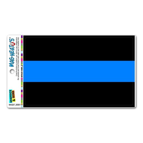 GRAPHICS & MORE Thin Blue Line Police Automotive Car Refrigerator Locker Vinyl Magnet