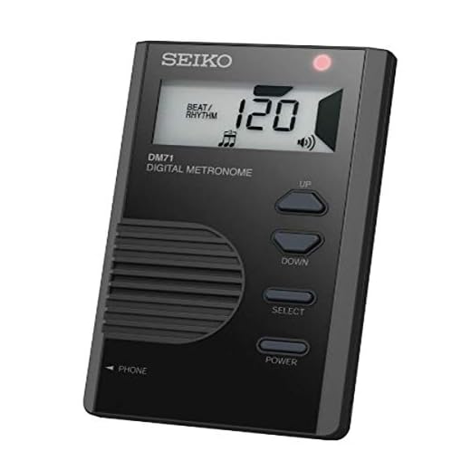 Seiko DM71B Pocket Size Digital Metronome - Black