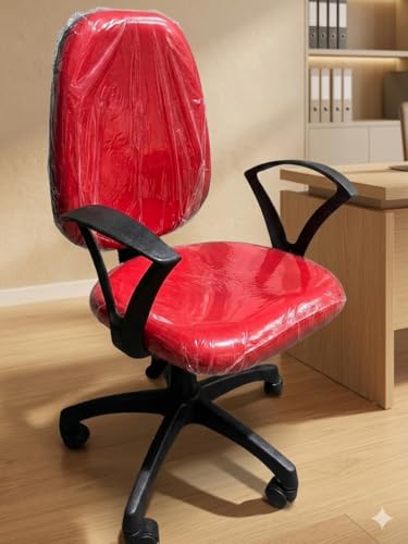 Image of FC Revolving Executive Desk Task Computer Office Ergonomic Living Room Home & Study Office Revolving Chairs (Red)
