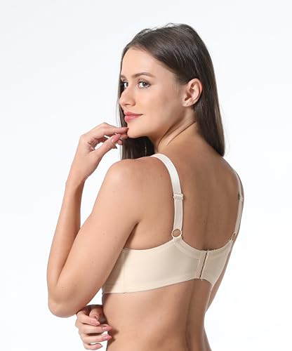 Image of Viola's Secret 6 Pack of Color Print T-Shirt Bras B Cup C Cup and D Cup