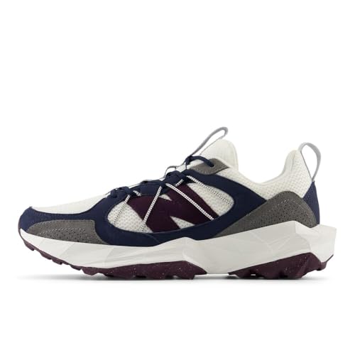 New Balance Men's DynaSoft TEKTREL V1 Suede Trail Running Shoe, Midnight/Sea Salt/Castlerock, 8