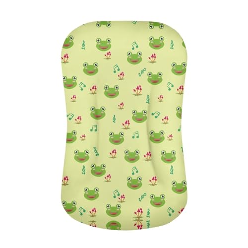 Kathyboom Cute Frogs Baby Lounger Cover for Newborn Baby Boys and Girls Soft Infant Pillow Slipcovers Durable Baby Nest Pillow Cover Home Decor
