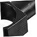 Healeved 4pcs Wheelchair Seat Rail Footplate Parts U-Shaped Rail Guides Footrest Foot Straps Tubing Fit Enhance Stability Comfort for Wheelchair Users