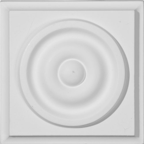 Ekena Millwork PB03X03AT 3 3/4-Inch W x 3 3/4-Inch H x 1 3/8-Inch P Anthony Plinth Block