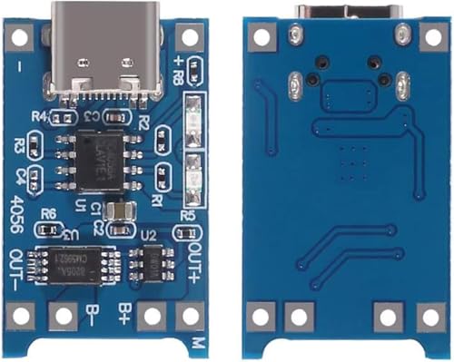 Image of TP4056 C TYPE Charging Module for 18650 Lithium Battery | 3.7V DIY Charger Board with Overcharge Protection
