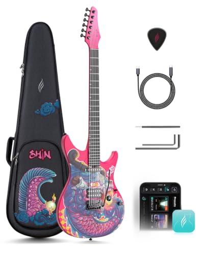 Image of Enya Inspire Smart Electric Guitar, 39 inch Carbon Fiber, Built-in 15W Speaker