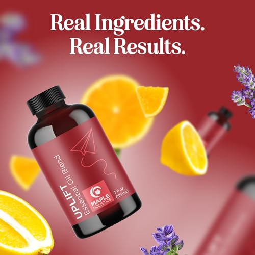 Image of Uplift Aromatherapy Essential Oil Blend - Happy Essential Oil Blend of Calming Essential Oils for Diffusers for Home and Travel with Citrus Essential Oils and Pure Aromatherapy Oils for Diffusers 2oz