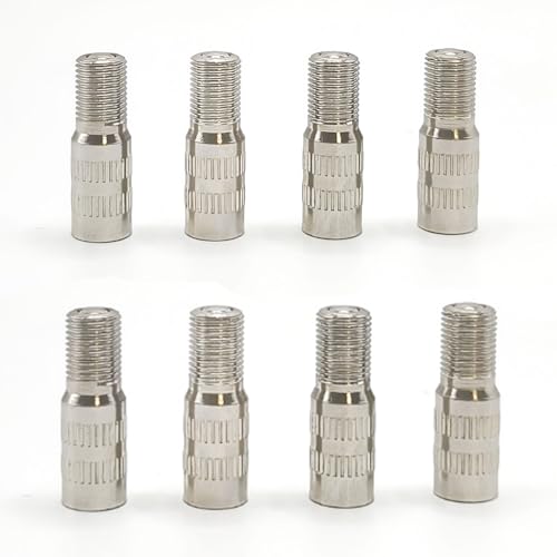 8 Pcs Tyre Valve Extension Metal Wheel Valve Caps Stem Extensions Tire Cap Extender Adapter for Car Motorcycle Truck