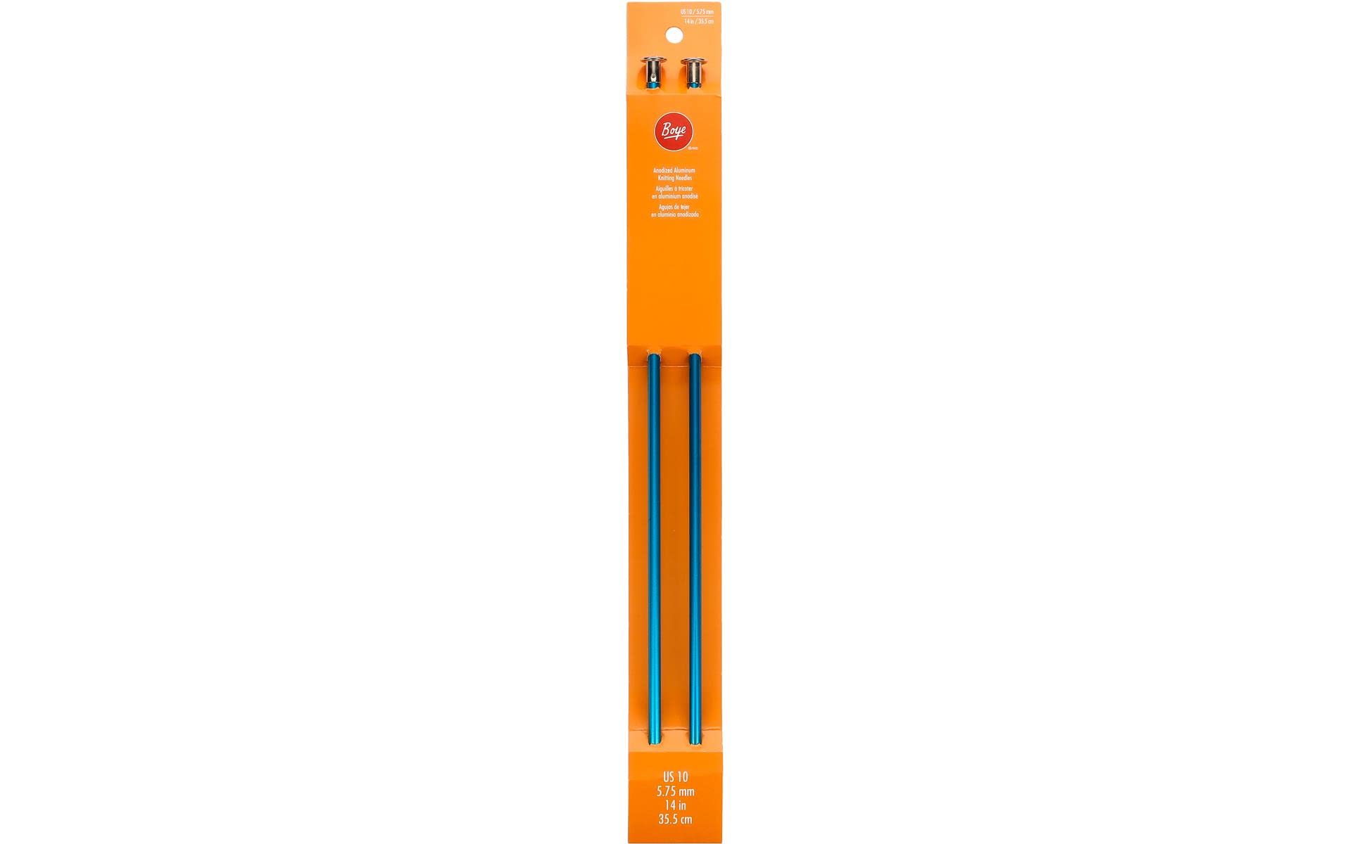Simplicity 14-inch Straight Aluminum Knitting Needles, Size 10