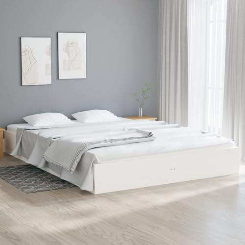 Gecheer Massivholzbett Holzbett Seniorenbett Palettenbett Bettrahmen Doppelbett/Einzelbett Jugendbett Landhausbett Gästebett Betten Bett für...