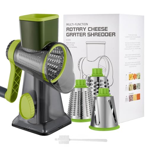 EDEFISY Cheese Grater Hand Crank Rotary...