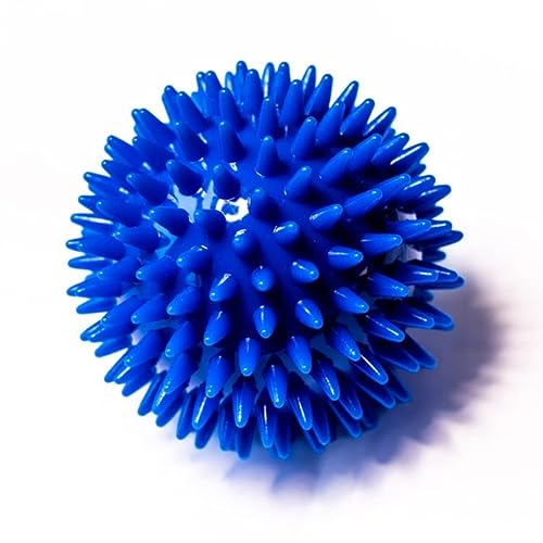 Healthtrek Spiky Massage Ball for Pain Relief Spiky Massage Ball for Foot Back Muscle Roller Massager for Deep Tissue Muscle Recovery Plantar Fasciitis Trigger Point Therapy, Acupressure Massage Ball (Blue)