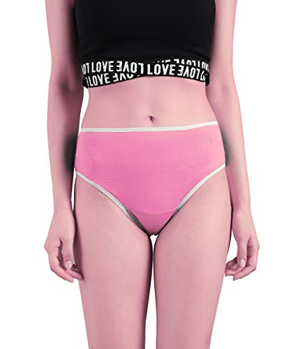 Image of KOTTY Pink Cotton Lycra Printed Low Rise Women Panty