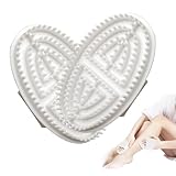 LUHOCIY 2 Stück Professionelle Meridian Bürste, Meridianbürste Massagebürste, Meridian Massage Bürste, Leicht zu Reinigen, zur Massage von Meridianen, zum Abnehmen und zur Körperformung (Weiß)