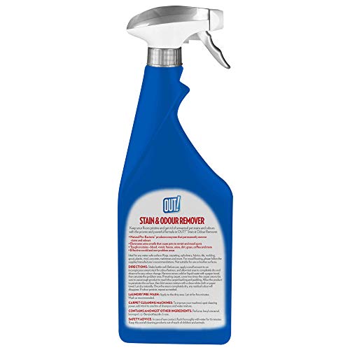 OUT! Pet Stain and Odour Remover| Enzymatic Pro-Bacteria Cleaner 750 ml (Pack of 2) - Image 2