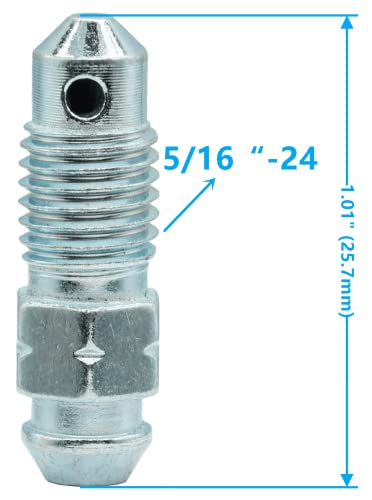 Abczok 57188, 639530 6 Pcs Brake Bleeder Screws,Bleeder Valve, Bleeders, Caliper Bleeder Screw thumb #1