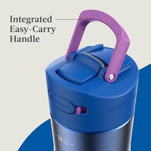 Image of Contigo Ashland Chill 2.0 Stainless Steel Water Bottle with AUTOSPOUT Lid, 24 oz, Lazuli Ombre