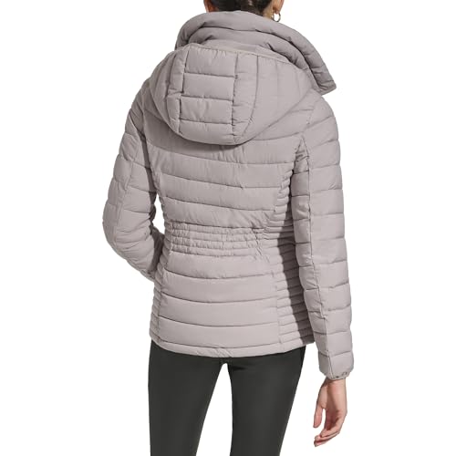 DKNY Womens Bib-Front Light-Weight Puffer4