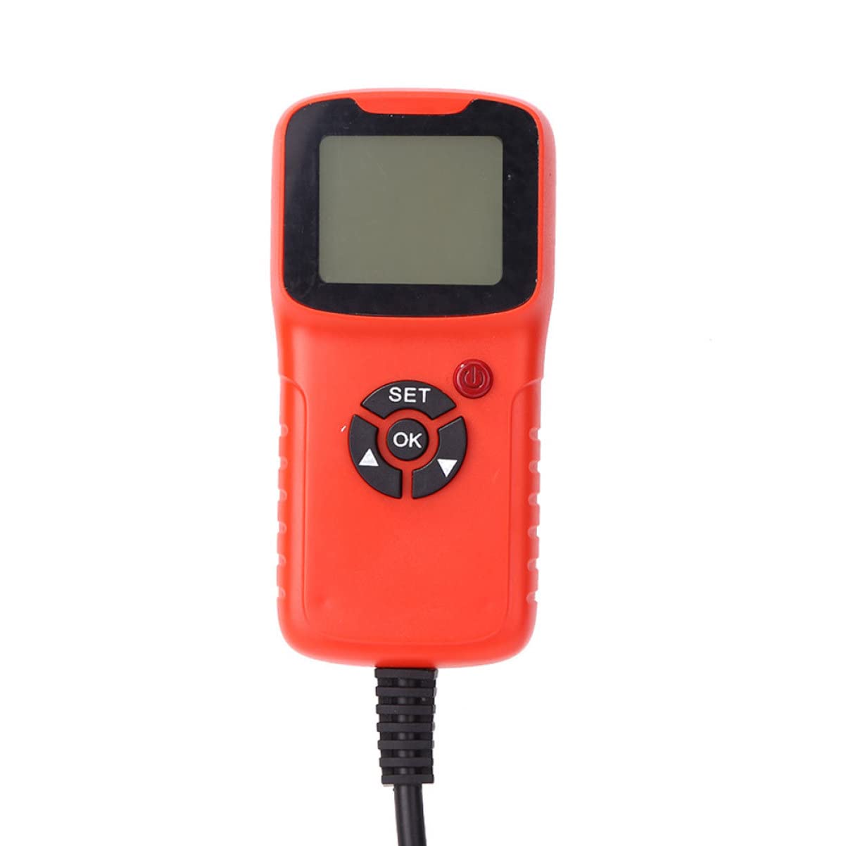 ibasenice Comprobador Carga Pilas Tester Batería Coche Probador Batería Medidor Monitor Rápido