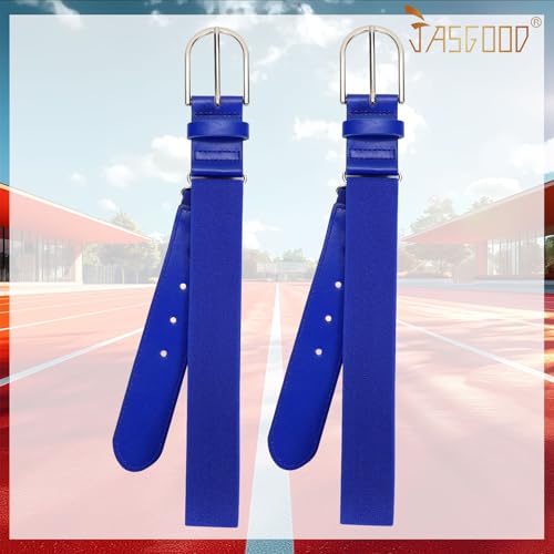 JASGOOD 2 Pack Baseball Belt Adjustable Softball Belts Elastic Waist Belt for Youth and Adult4