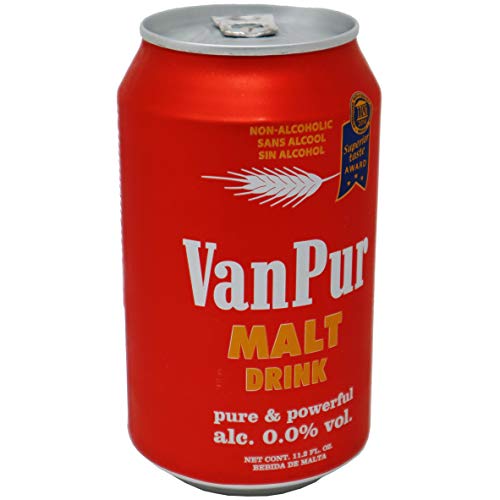Van Pur Malt Drink , Pure Malta (0.0 % Alchol) 11.2 oz 24 Pack