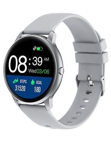 YAMAY Smartwatch, Reloj Inteligente Pulsómetros para Mujer Hombre, Pulsera de Actividad Inteligente Impermeable IP68 con Monitor de Sueño Contador de Caloría Podómetro Cronómetros para Android iOS